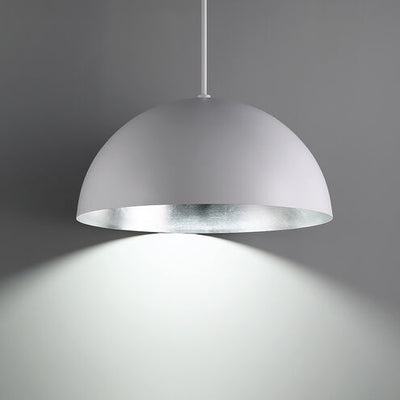 Yolo LED 23.63 inch White Silver Leaf Pendant Ceiling Light 26in Pendant Modern Forms