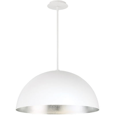 Yolo LED 23.63 inch White Silver Leaf Pendant Ceiling Light 26in Pendant Modern Forms