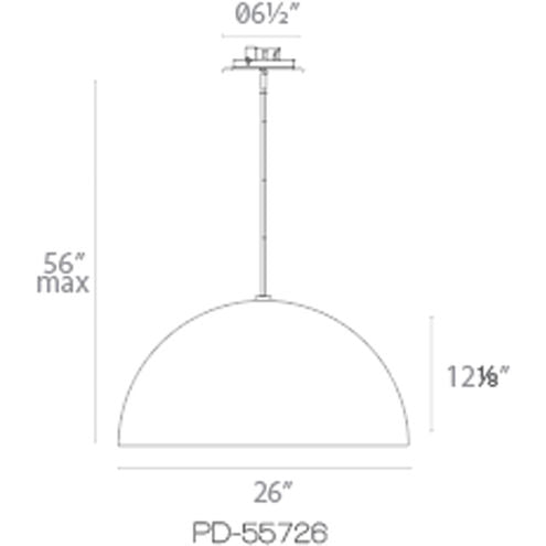 Yolo LED 23.63 inch White Silver Leaf Pendant Ceiling Light 26in Pendant Modern Forms