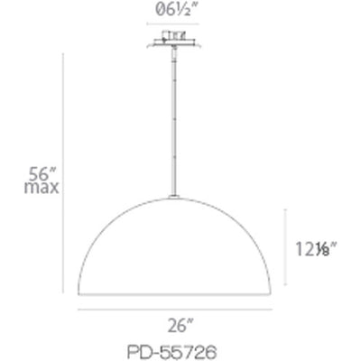 Yolo LED 23.63 inch White Silver Leaf Pendant Ceiling Light 26in Pendant Modern Forms