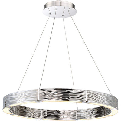 Zelda LED 29 inch Polished Nickel Chandelier Ceiling Light 29in Chandelier Modern Forms
