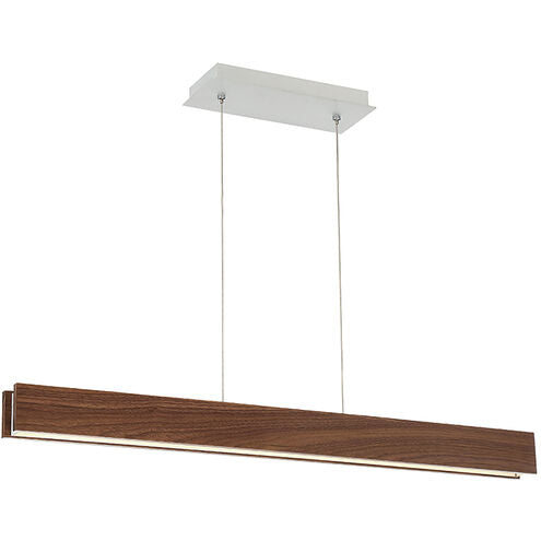 Drift LED Dark Walnut Linear Pendant Ceiling Light 38in Linear Modern Forms