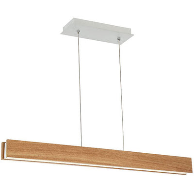 Drift LED Walnut Linear Pendant Ceiling Light 38in Linear Modern Forms