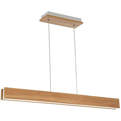 Drift LED Walnut Linear Pendant Ceiling Light 38in Linear Modern Forms