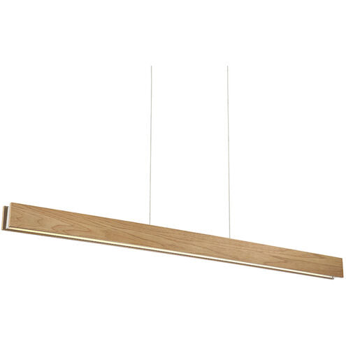 Drift LED Walnut Linear Pendant Ceiling Light in 56in Linear Modern Forms