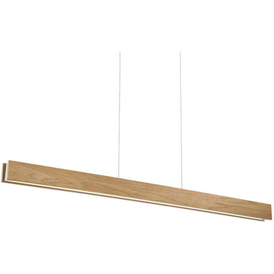 Drift LED Walnut Linear Pendant Ceiling Light in 56in Linear Modern Forms