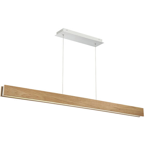 Drift LED Walnut Linear Pendant Ceiling Light in 56in Linear Modern Forms