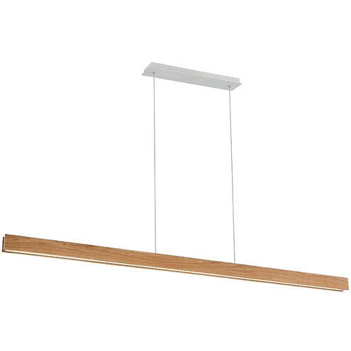 Drift LED Walnut Linear Pendant Ceiling Light in 84in Linear Modern Forms