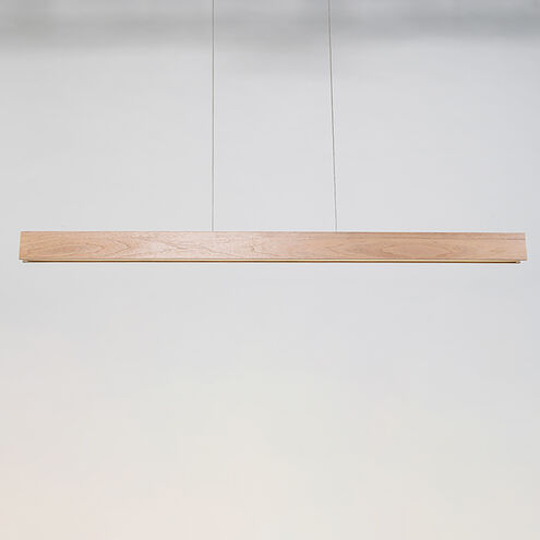 Drift LED Walnut Linear Pendant Ceiling Light in 84in Linear Modern Forms