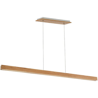 Drift LED Walnut Linear Pendant Ceiling Light in 84in Linear Modern Forms