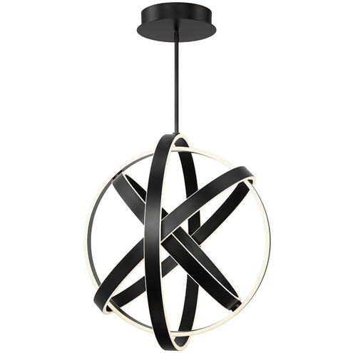 Kinetic Pendant Ceiling Light in 28in LED 28 inch Black Chandelier Modern Forms