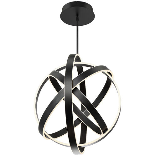 Kinetic Pendant Ceiling Light in 28in LED 28 inch Black Chandelier Modern Forms