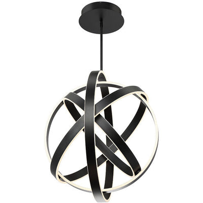Kinetic Pendant Ceiling Light in 28in LED 28 inch Black Chandelier Modern Forms