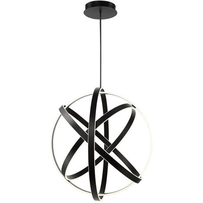 Kinetic LED Black Chandelier Ceiling Light 38in Chandelier Modern Forms