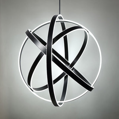 Kinetic LED Black Chandelier Ceiling Light 38in Chandelier Modern Forms