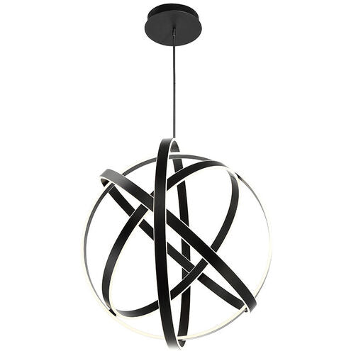 Kinetic LED Black Chandelier Ceiling Light 38in Chandelier Modern Forms