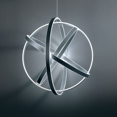 Kinetic LED Titanium Chandelier Ceiling Light 38in Chandelier Modern Forms