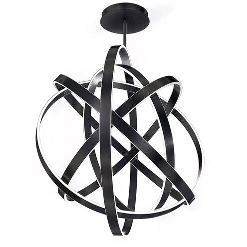Kinetic LED Black Chandelier Ceiling Light 60in Chandelier Modern Forms