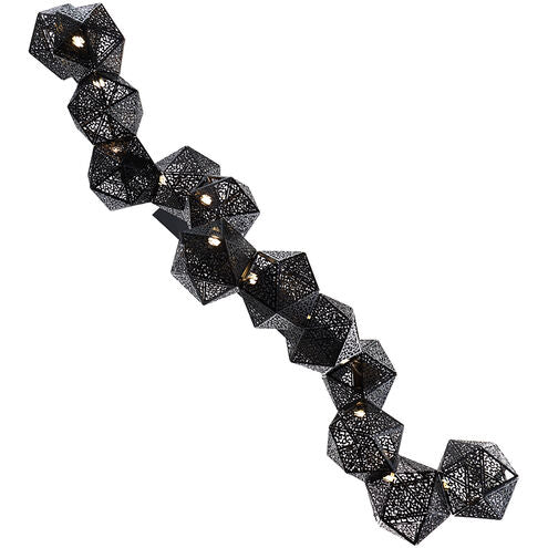 Riddle LED Black Linear Pendant Ceiling Light 64in Linear Modern Forms