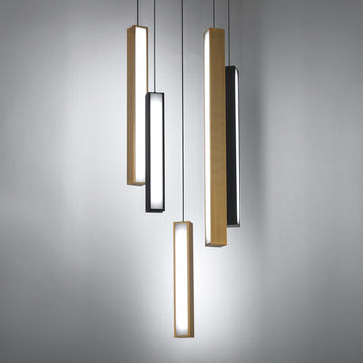 Chaos Black Aged Brass Multi-Light Pendant Ceiling Light in 5, 17in Pendant Modern Forms