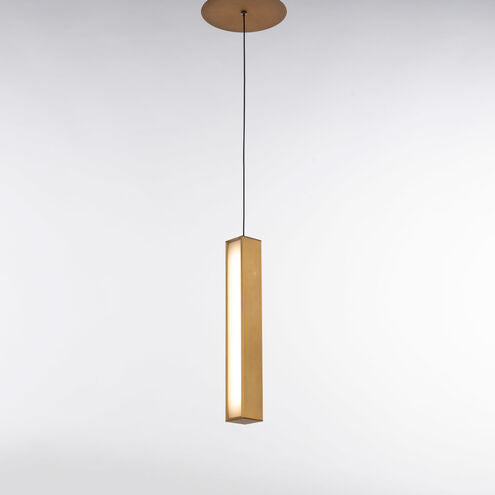 Chaos LED 7 inch Aged Brass Pendant Ceiling Light in 1, 14in. Pendant Modern Forms