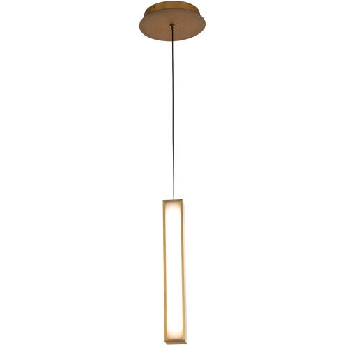 Chaos LED 7 inch Aged Brass Pendant Ceiling Light in 1, 14in. Pendant Modern Forms