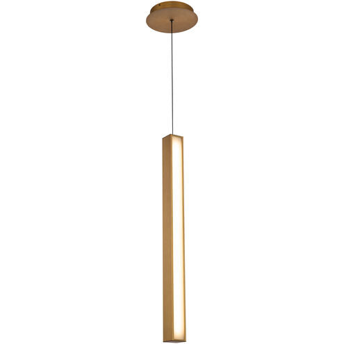 Chaos LED 7 inch Aged Brass Pendant Ceiling Light in 1, 20in Pendant Modern Forms