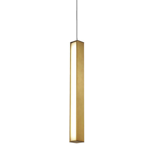 Chaos LED 7 inch Aged Brass Pendant Ceiling Light in 1, 16in Pendant Modern Forms