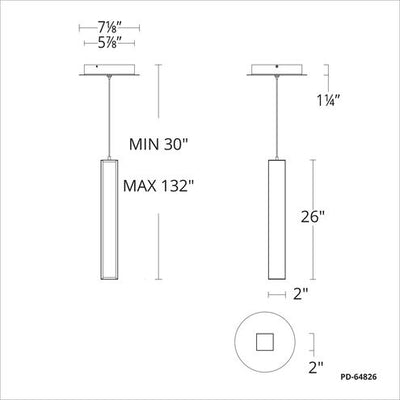 Chaos LED 7 inch Aged Brass Pendant Ceiling Light in 1, 16in Pendant Modern Forms