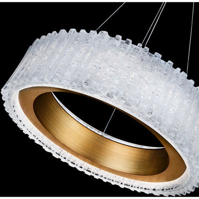 Rhiannon LED 11 inch Aged Brass Chandelier Ceiling Light Chandelier Modern Forms