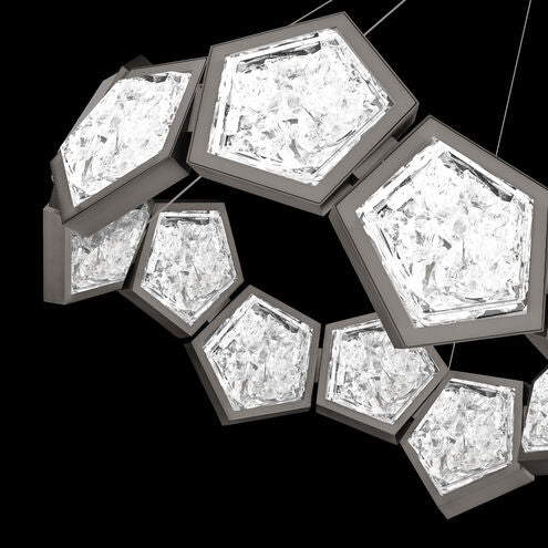 Starlight Starbright LED 11 inch Antique Nickel Chandelier Ceiling Light Chandelier Modern Forms