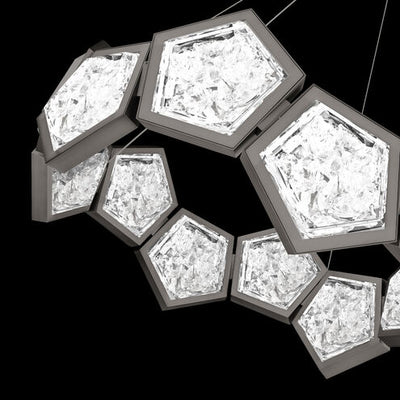 Starlight Starbright LED 11 inch Antique Nickel Chandelier Ceiling Light Chandelier Modern Forms