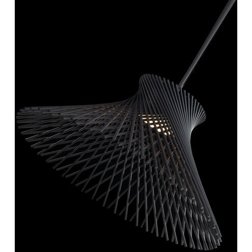 Zenya Pendant Ceiling Light 1 Light 23 inch Black Pendant Modern Forms