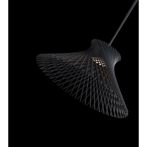 Zenya Pendant Ceiling Light 1 Light 23 inch Black Pendant Modern Forms