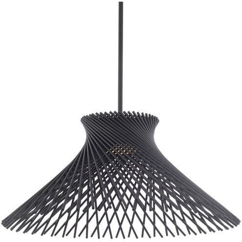 Zenya Pendant Ceiling Light 1 Light 23 inch Black Pendant Modern Forms