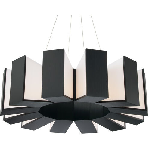 Chronos Pendant Ceiling Light 12 Light 34 inch Black Chandelier Modern Forms