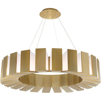 Chronos Pendant Ceiling Light 12 Light 34 inch Black Chandelier Modern Forms