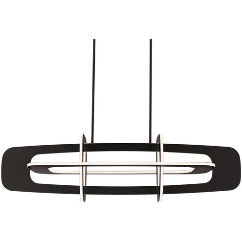 Vesta 8 Light 50.13 inch Black Linear Chandelier Ceiling Light Linear Modern Forms