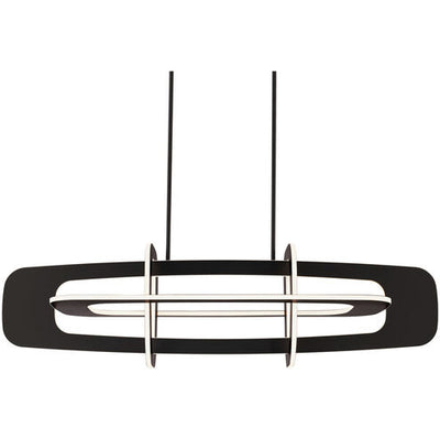 Vesta 8 Light 50.13 inch Black Linear Chandelier Ceiling Light Linear Modern Forms