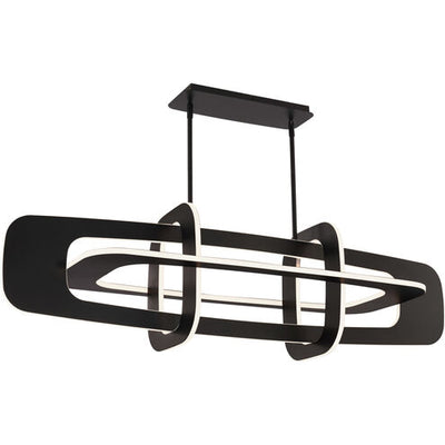 Vesta 8 Light 50.13 inch Black Linear Chandelier Ceiling Light Linear Modern Forms