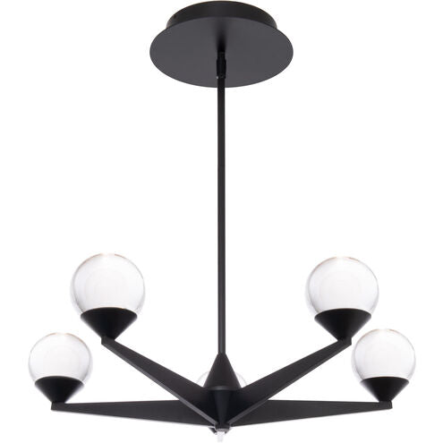 Double Bubble Chandelier Ceiling Light 5 Light 22 inch Black Chandelier Modern Forms