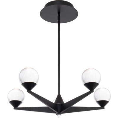 Double Bubble Chandelier Ceiling Light 5 Light 22 inch Black Chandelier Modern Forms