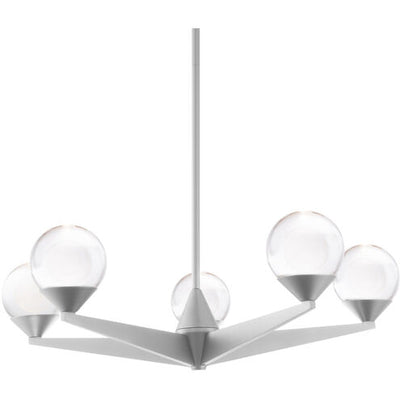 Double Bubble Chandelier Ceiling Light 5 Light 22 inch Black Chandelier Modern Forms