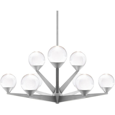 Double Bubble Chandelier Ceiling Light 9 Light 24 inch Black Chandelier Modern Forms