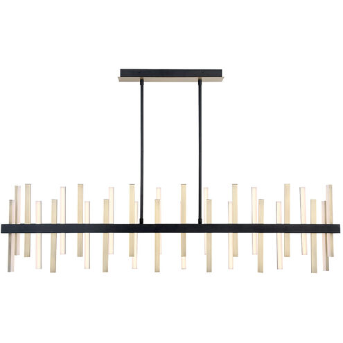 Harmonix LED 24 inch Black Aged Brass Chandelier Ceiling Light in 24in. Chandelier Modern Forms