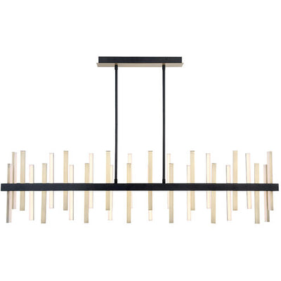 Harmonix LED 24 inch Black Aged Brass Chandelier Ceiling Light in 24in. Chandelier Modern Forms