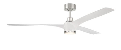 60" Ricasso in Satin Brass w/ Driftwood Blades Ceiling Fan CRAFTMADE