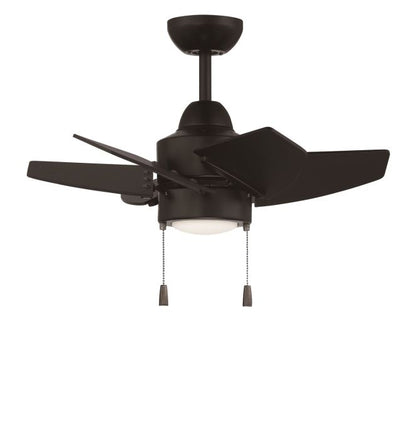 24" Propel II Indoor/Outdoor (Damp) in Flat Black w/ Flat Black Blades Ceiling Fan CRAFTMADE