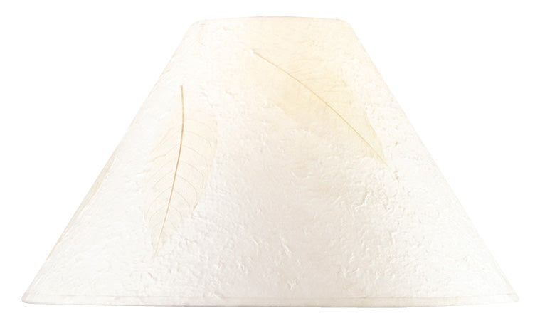 HARDBACK ROUND PAPER SHADE W/LEAF Shade Cal Lighting