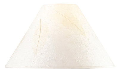 HARDBACK ROUND PAPER SHADE W/LEAF Shade Cal Lighting